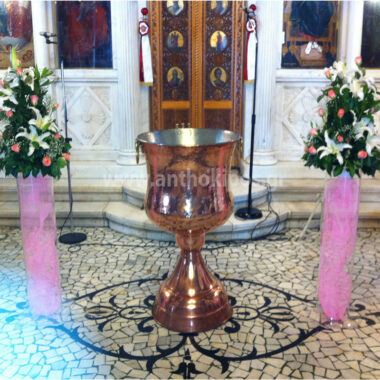 Baptism For Girl compositions dressed in pink