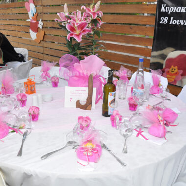 Baptism For Girl with unique decoration of the reception
