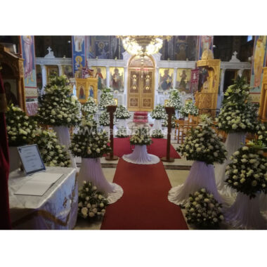 Funeral flowers for memorial