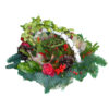 Christmas - New Year flower arrangement in basket