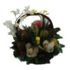 Christmas - New Year flower arrangement in basket
