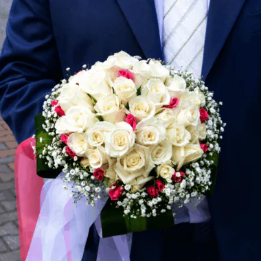 Wedding Bouquet with lovely roses