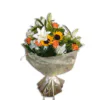 Bouquet in white orange shade