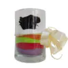 Preserved black rose in glass