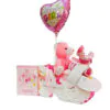 Motorbike diaper cake for baby girl