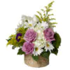 Flower arrangement in pale tones