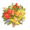 Christmas - New Year flower arrangement colorful