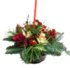 Christmas - New Year flower arrangement with candle