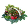 Christmas - New Year flower arrangement in basket