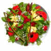 Arrangement with flowers for table