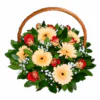 Romantic gerbera flower arrangement