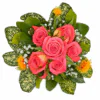 Grouped floral arrangement