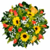 Arrangement with flowers for reception